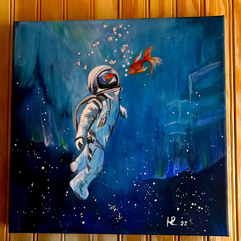 The work is based on the painting by Sirenko”Conversation of the Dumb"by Hana